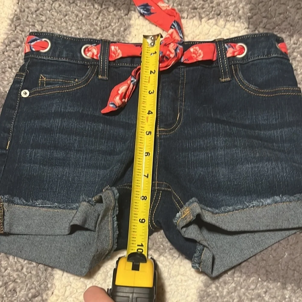 NWT Justice Girl’s Denim Jean Shorts Cutoffs Size 14 Slim